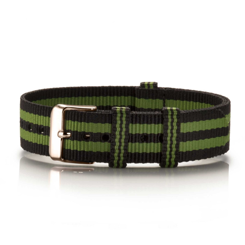 Textil-Armband Preto Verde schwarz-grün