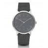Bergmann-watch Cor gray, gray suede-strap