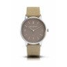 Bergmann-Watch Cor Sand with light brown suede-strap