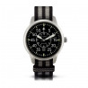 Bergmann-watch pilot 02 black-grey-black nato textile strap
