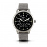 Bergmann-watch pilot 02 grey suede strap