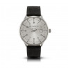 Bergmann-watch 1957, black suede leather strap