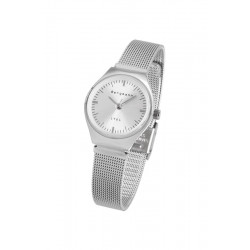 copy of Bergmann-watch 1957 brown, leatherette strap with reptile grain surface