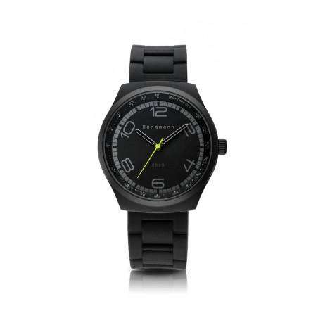 Bergmann-Uhr 2020 schwarz Silikon