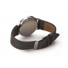Bergmann-Uhr Cor Grau  Wildlederarmband
